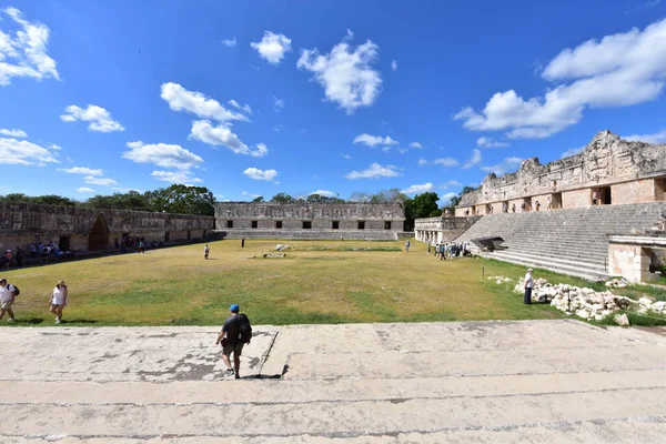 Uxmal Régészeti Komplexum Legjobb Állapotban Fennmaradt Maja Maradványok Yucatan Félszigeten — Stock Fotó