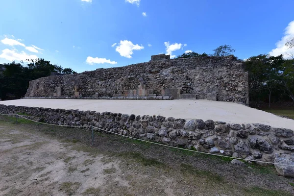 Uxmal Arkeoloji Kompleksi Ndeki Spor Sahasında Ünlü Pok Pok Burada — Stok fotoğraf