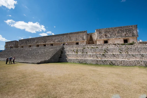 Complexo Arqueológico Uxmal Mais Bem Preservado Restos Maias Península Yucatán — Fotografia de Stock