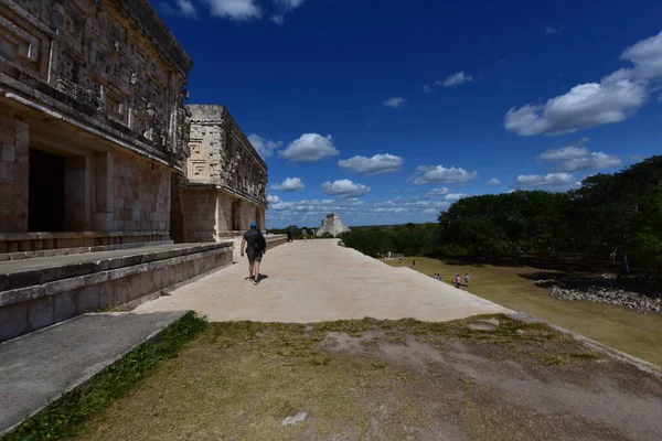 Αρχαιολογικό Συγκρότημα Uxmal Είναι Καλύτερα Διατηρημένο Λείψανο Των Μάγια Στη — Φωτογραφία Αρχείου