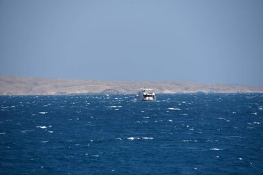 Kızıl Deniz. Denizin adı, kırmızı olmayan suyun rengini göstermez. Kırmızı siyanobakteryum trikodesmiyum eritrayumun mevsimsel patlamaları yüzünden olabilir. Bir diğer kaynak da yakınlardaki kırmızı mineral zengini dağlar olabilir. 