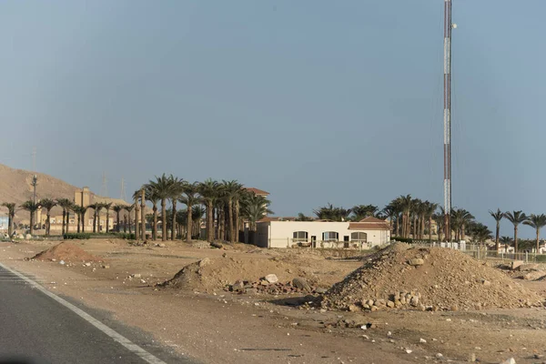 Épületek Hurghada Egyiptom Hurghada Egy Egykori Halászfalu Vörös Tenger Partján — Stock Fotó