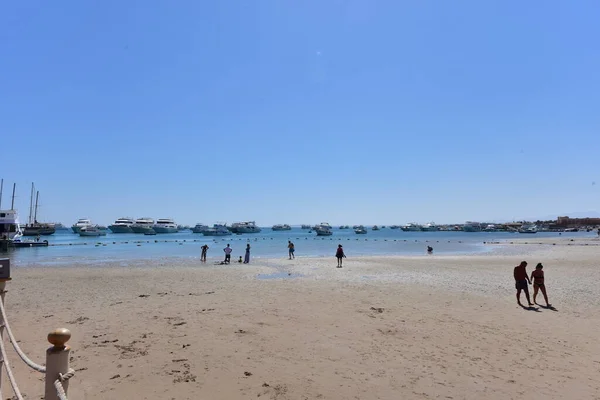 Spiagge Sul Mar Rosso Hurghada Egitto Hurghada Resort Con Spiagge — Foto Stock