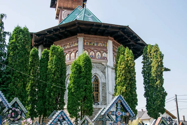 Romanian Orthodox Church Spna Slender Tower Specific Churches Maramure Cover — Stock Photo, Image