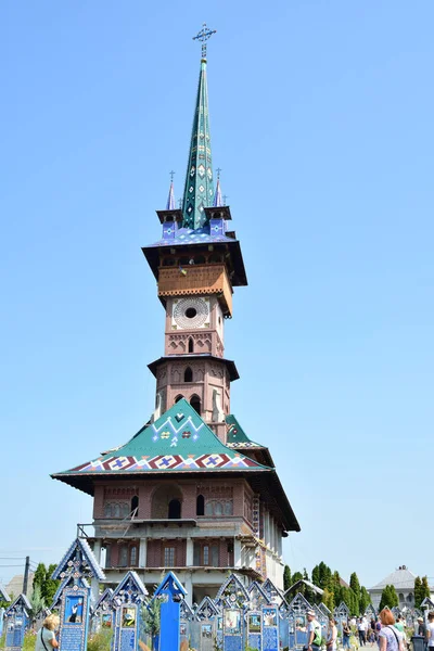 Igreja Ortodoxa Romena Spna Com Uma Torre Esbelta Específica Para — Fotografia de Stock