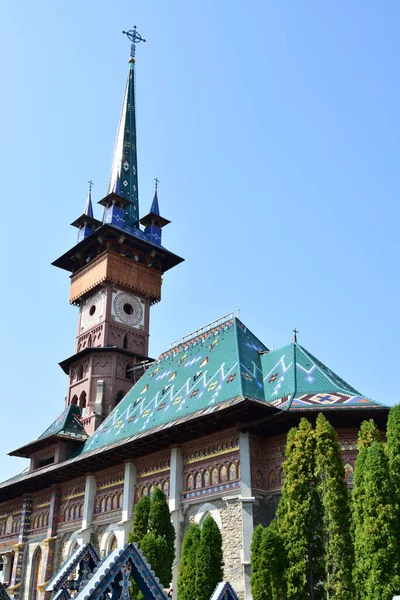 Igreja Ortodoxa Romena Spna Com Uma Torre Esbelta Específica Para — Fotografia de Stock
