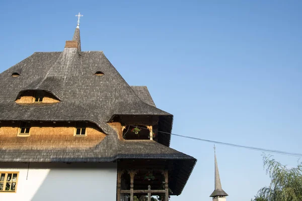 Arhondaricul Barsana Monastery Pilgrims Housed Building Building Combines Traditional Architectural — Stock Photo, Image