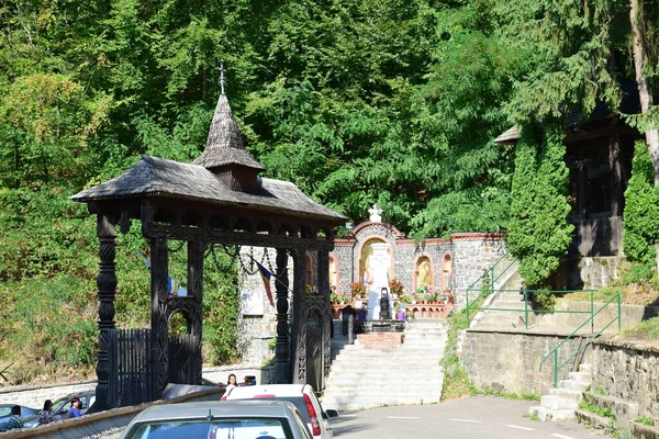 Porta Maramures Costruita Legno Quercia Generalmente Almeno Tre Pilastri Intagliati — Foto Stock