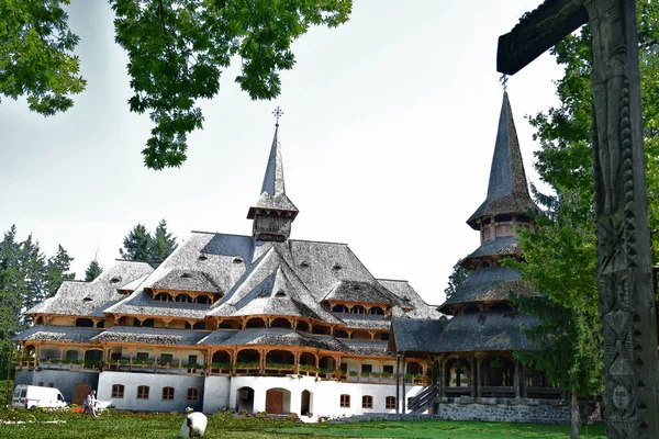 Die Äbtissin Des Klosters Sapanta Peri Maramure Stil Erbaut Mit — Stockfoto