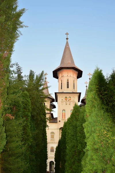 Det Hellige Kors Kloster Oradea Klokketårnet Ortodokse Kloster Kompleks Bygget - Stock-foto