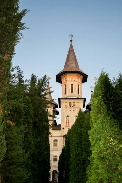 Monasterio Santa Cruz Oradea Campanario Complejo Monástico Ortodoxo Construido Para —  Fotos de Stock