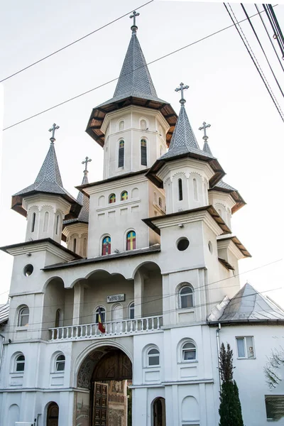 Holy Cross Monastery Oradea Bell Tower Orthodox Monastic Complex Built — Stock Photo, Image