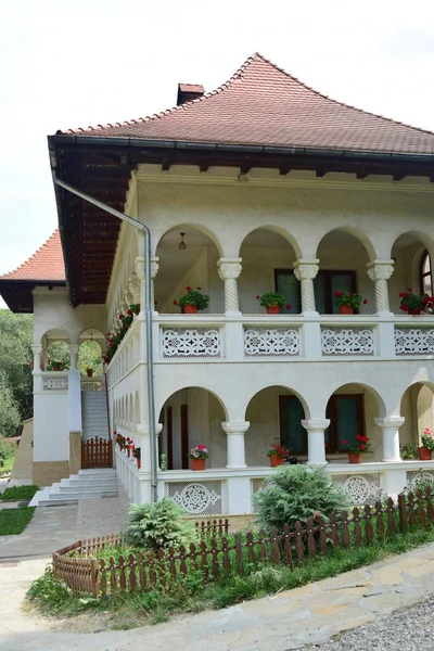 Edificio Piano Stile Brancoveanu Con Oltre Appartamenti Peperoncino Gazebo Edificio — Foto Stock