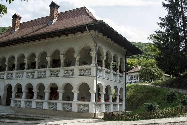 Brancoveanu Tarzında Tek Katlı Bir Bina Ten Fazla Biber Biberli — Stok fotoğraf