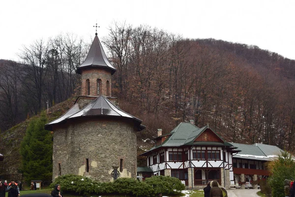 Prislop Monastery Монастир Румунії Розташований Окрузі Хунедоара Монастирська Церква Побудований — стокове фото