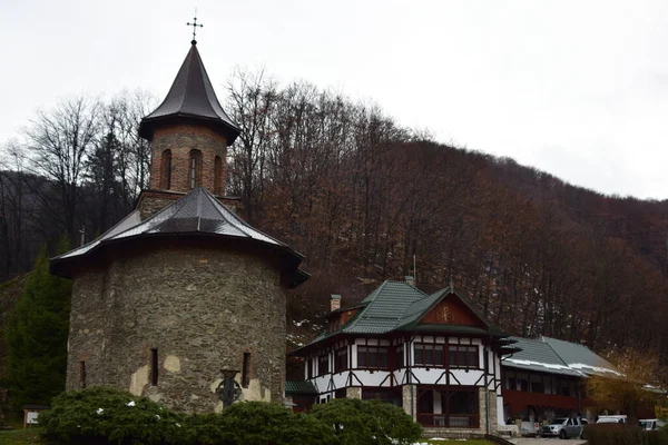 Prislop Kloster Kloster Rumænien Beliggende Hunedoara County Klosteret Kirke Blev - Stock-foto