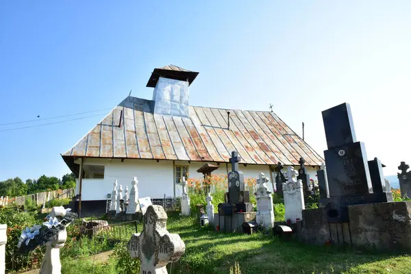 Träkyrkan Från Novaci Foreign Den Byggdes Grunden Kyrkan Byggdes 1803 — Stockfoto