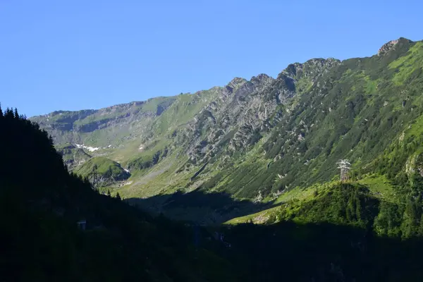 Fagaras Hory Představují Hornatý Masiv Který Součástí Jižních Karpat Němž — Stock fotografie