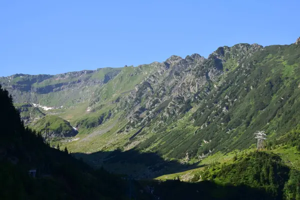 Fagaras Hory Představují Hornatý Masiv Který Součástí Jižních Karpat Němž — Stock fotografie