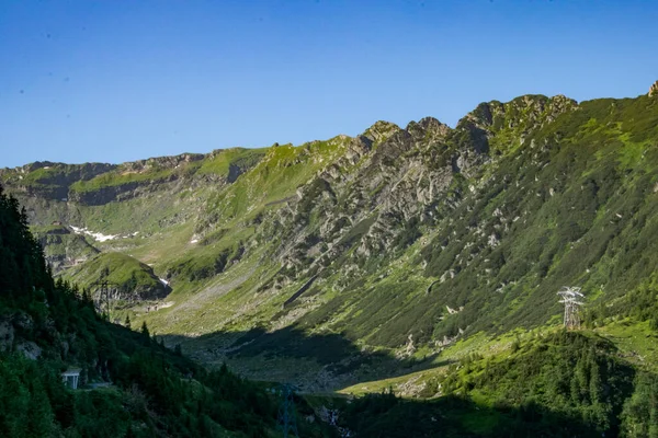 Fagaras Hory Představují Hornatý Masiv Který Součástí Jižních Karpat Němž — Stock fotografie