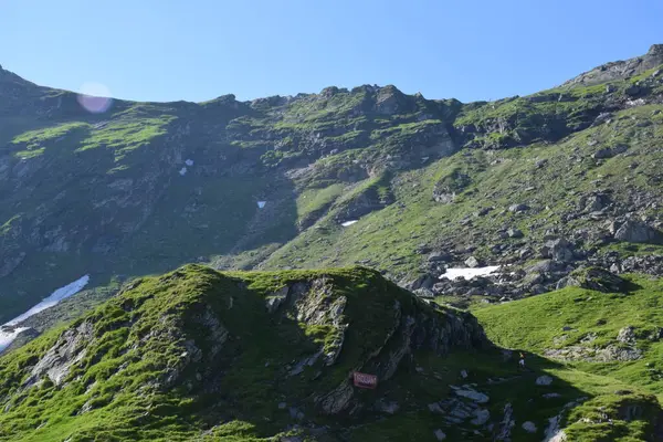 Montanhas Fagaras Representam Maciço Montanhoso Que Faz Parte Dos Cárpatos — Fotografia de Stock