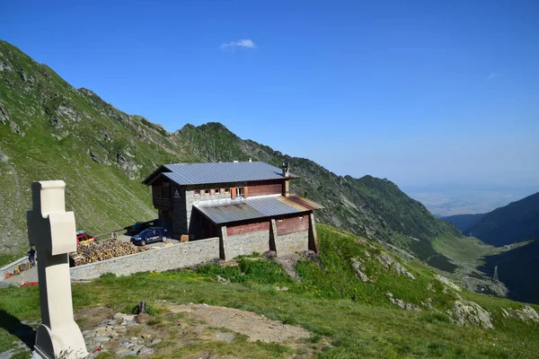 Blea Lac Chalet Está Localizado Uma Altitude 2034 Nas Montanhas — Fotografia de Stock