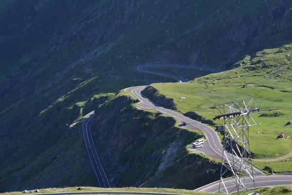 Transfgran 151 Lång Riksväg Rumänien Som Förbinder Muntenia Med Transsylvanien — Stockfoto