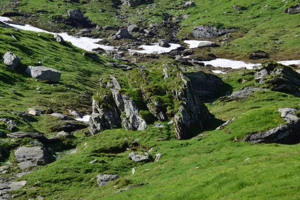 Βουνά Fagaras Αντιπροσωπεύουν Έναν Ορεινό Όγκο Που Είναι Μέρος Των — Φωτογραφία Αρχείου