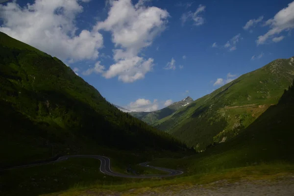 Transfagarasan Est Une Route Nationale Roumaine 151 Qui Relie Muntenia — Photo