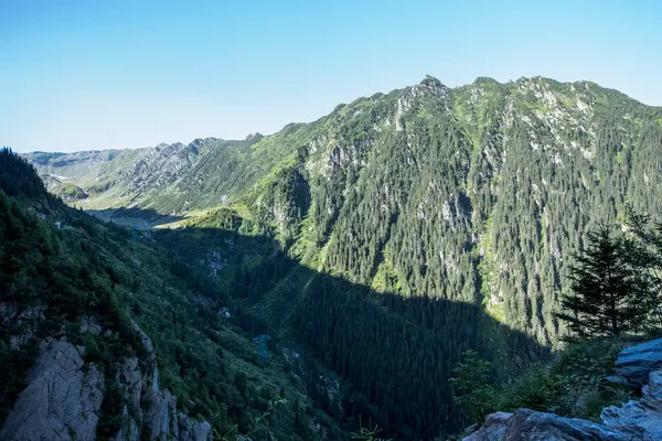 Fagaras Hory Představují Hornatý Masiv Který Součástí Jižních Karpat Němž — Stock fotografie