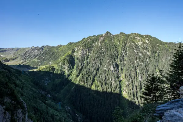 Fagaras Hory Představují Hornatý Masiv Který Součástí Jižních Karpat Němž — Stock fotografie