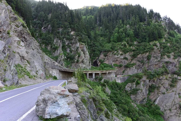 Transfagarasan Est Une Route Nationale Roumaine 151 Qui Relie Muntenia — Photo