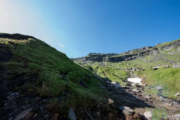 Fagarasbergen Representerar Ett Bergsmassiv Som Del Södra Karpaterna Och Där — Stockfoto