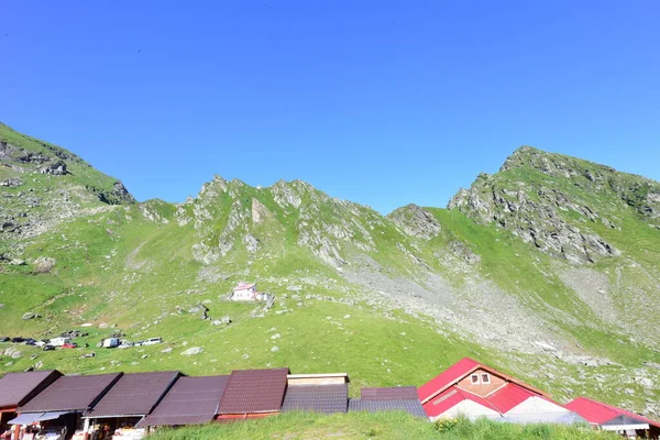 Montanhas Fagaras Representam Maciço Montanhoso Que Faz Parte Dos Cárpatos — Fotografia de Stock