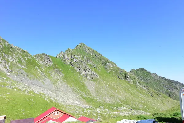 Fagaras Mountains Represent Mountainous Massif Part Southern Carpathians Which Highest — Stock Photo, Image