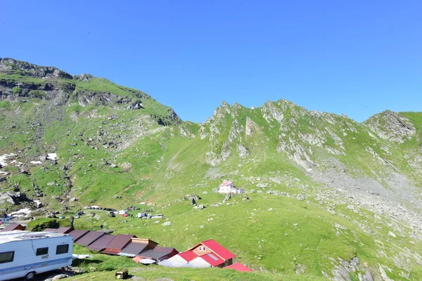 Montanhas Fagaras Representam Maciço Montanhoso Que Faz Parte Dos Cárpatos — Fotografia de Stock