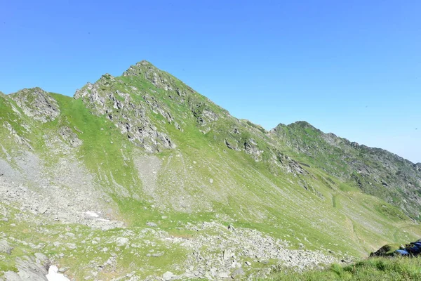 Montanhas Fagaras Representam Maciço Montanhoso Que Faz Parte Dos Cárpatos — Fotografia de Stock