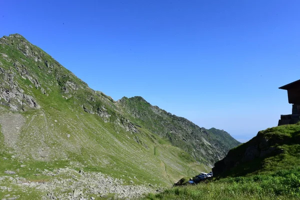 Montanhas Fagaras Representam Maciço Montanhoso Que Faz Parte Dos Cárpatos — Fotografia de Stock