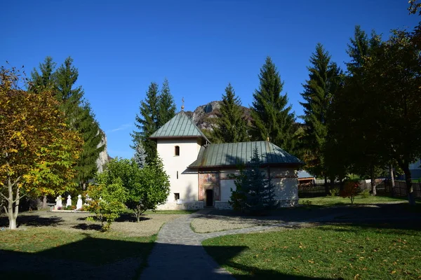 Diseased Church Polovragi Monastery Dedicated Saint Nicholas Built 1736 Enclosure — Stock Photo, Image