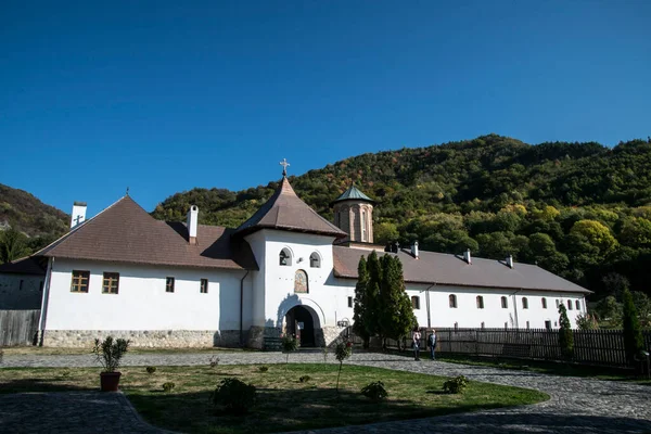 Polovragi Ortodox Kolostor 500 Éves Első Alapítók Radu Patru Danciul — Stock Fotó