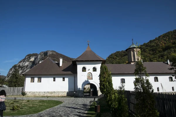 Polovragi Ortodox Kolostor 500 Éves Első Alapítók Radu Patru Danciul — Stock Fotó