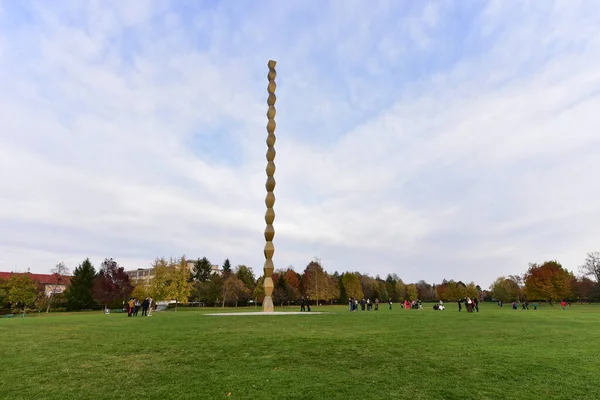 Colonne Infinie Colonne Sans Fin Est Une Stylisation Colonnes Funéraires — Photo