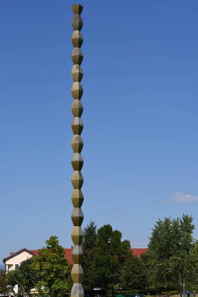 Oneindige Kolom Eindeloze Kolom Een Stylization Van Begrafeniskolommen Specifiek Voor — Stockfoto