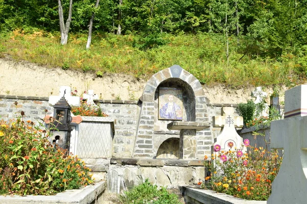 The cemetery of St Ana Rohia Monastery is located on a cornice outside the monastery. Here rest the monks who lived in the monastery of St. Anne from the founding of the monastery until today, but also N Steinhardt, the Jewish intellectual
