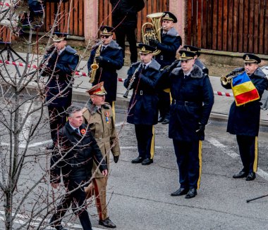 Varşova 'daki kraliyet sarayının ulusal geçit töreni..