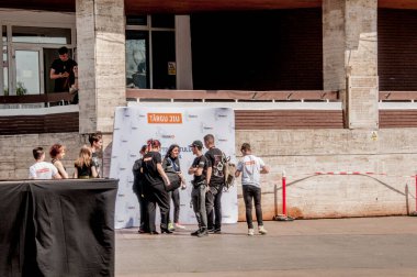 Milano, İtalya - 16 Eylül: Milano 'daki insanlar, Ulusal Birlik' in etkinliği, binlerce