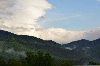 Ukraynalı Karpatlar 'daki dağ.