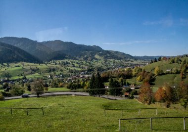 Dağların güzel manzarası