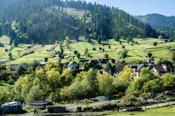 Sonbahar mevsiminde Karpat Dağları