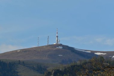 Ukraynalı Karpatların Dağın tepesinde